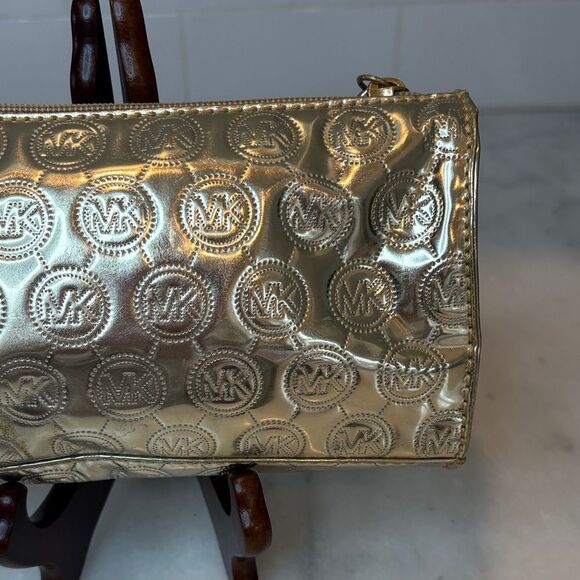 Michael Kors Shimmering Gold Cosmetic Case Pouch - Picture 6 of 14